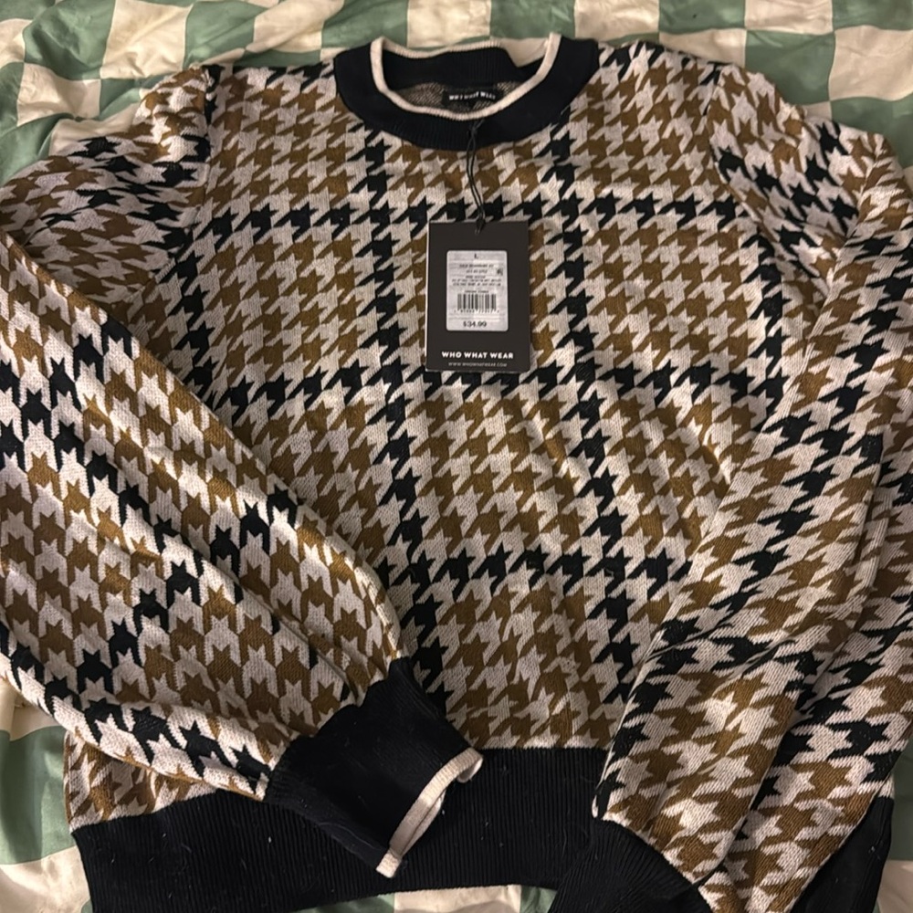Who what wear houndstooth sweater